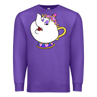 Purple mrs potts Premium Sweatshirt - DesigneFamous