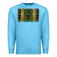 Ocean Blue Christmas brush stoke Premium Sweatshirt - JahusDesignShop