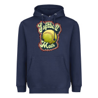 Navy softball mom Heavyweight Hoodie - JahusDesignShop