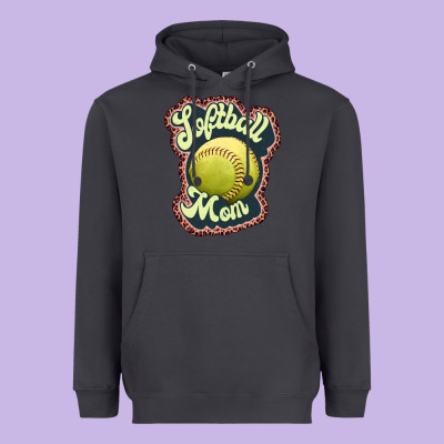 Softball Mom Heavyweight Hoodie Designed By Jahusdesignshop