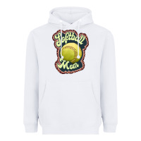 White softball mom Heavyweight Hoodie - JahusDesignShop