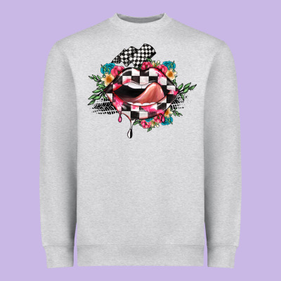 Race Lip Heavyweight Sweatshirt Designed By Jahusdesignshop