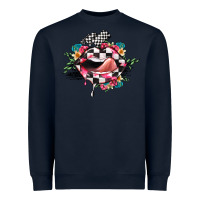 Navy race lip Heavyweight Sweatshirt - JahusDesignShop
