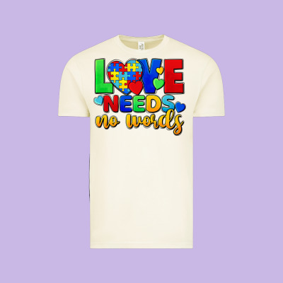 Love Needs No Words Vintage Tee Designed By Fadigitalartstudio