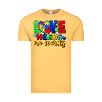 Vintage Mustard love needs no words Vintage Tee - FaDigitalArtStudio