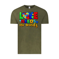 Vintage Olive love needs no words Vintage Tee - FaDigitalArtStudio