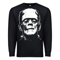 Black frankenstein Premium Sweatshirt - DesigneFamous