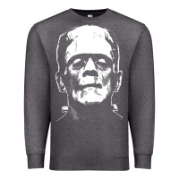 Charcoal Heather frankenstein Premium Sweatshirt - DesigneFamous