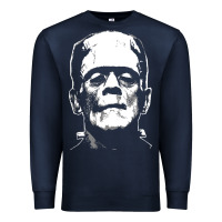 Navy frankenstein Premium Sweatshirt - DesigneFamous