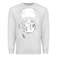 Oatmeal Heather frankenstein Premium Sweatshirt - DesigneFamous