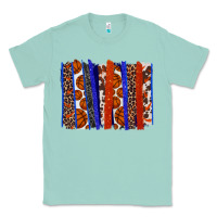 Seafoam Basketball brushstroke Classic Tee - HowdyJamesFarm