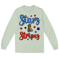 Matcha stars & stripes Long Sleeve Tee - BundleAndBundleShop