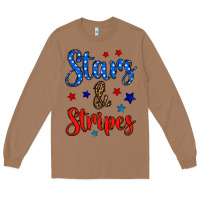 Toasted Coconut stars & stripes Long Sleeve Tee - BundleAndBundleShop