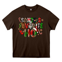 Chocolate Brown santas favorite ho Heavy Core Tee - CowGirlArtShop