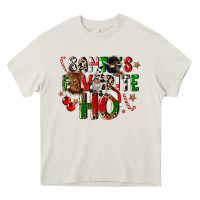 Cream santas favorite ho Heavy Core Tee - CowGirlArtShop