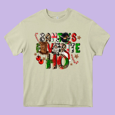 Santas Favorite Ho Heavy Core Tee Designed By Cowgirlartshop