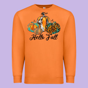 Hello Fall Premium Sweatshirt Designed By Jahusdesignshop