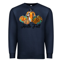 Navy hello fall Premium Sweatshirt - JahusDesignShop