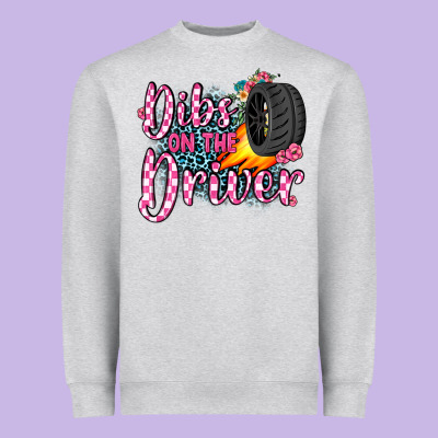 Dibs On The Driver Heavyweight Sweatshirt Designed By Jahusdesignshop