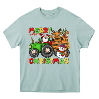 Arona merry christmas crew tractor Heavy Core Tee - CowGirlArtShop