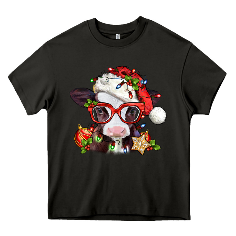 Christmas Baby Cow Heavy Core Tee by Jasminsmagicworld | Teevron