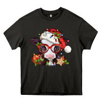 Asphalt Christmas baby cow Heavy Core Tee - Jasminsmagicworld