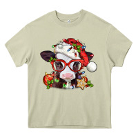 Mossy Christmas baby cow Heavy Core Tee - Jasminsmagicworld