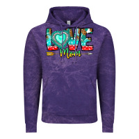 Cloud Purple Love Mom Vintage Hoodie - CowhideDigitalArt
