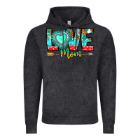 Vintage Black Love Mom Vintage Hoodie - CowhideDigitalArt