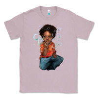 Lilac Afro black boy Classic Tee - HowdyJamesFarm