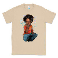 Mushroom Afro black boy Classic Tee - HowdyJamesFarm