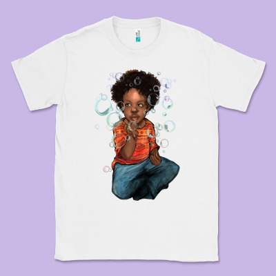 Afro Black Boy Classic Tee Designed By Howdyjamesfarm