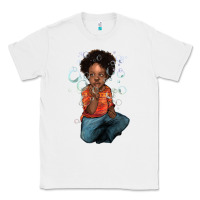 White Afro black boy Classic Tee - HowdyJamesFarm