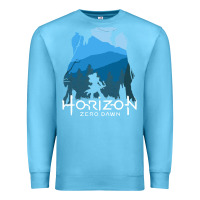 Ocean Blue horizon zero dawn Premium Sweatshirt - DesigneFamous