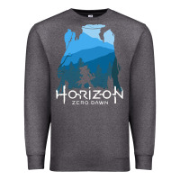 Charcoal Heather horizon zero dawn Premium Sweatshirt - DesigneFamous