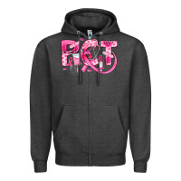 Charcoal Heather breast cancer pct patient care technician Zipper Hoodie - JahusDesignShop