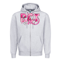 Heather Grey breast cancer pct patient care technician Zipper Hoodie - JahusDesignShop
