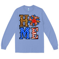 Colony Blue 4th of july home Long Sleeve Tee - BundleAndBundleShop