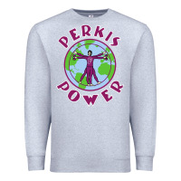 Heather Grey heavyweights power Premium Sweatshirt - DesigneFamous