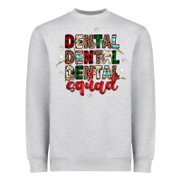 Heather Grey Christmas dental squad Heavyweight Sweatshirt - JahusDesignShop