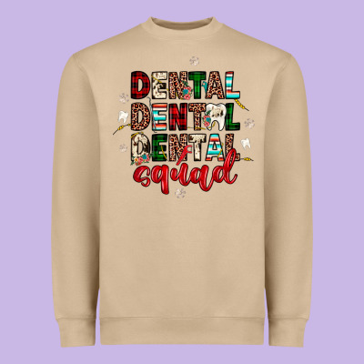 Christmas Dental Squad Heavyweight Sweatshirt Designed By Jahusdesignshop