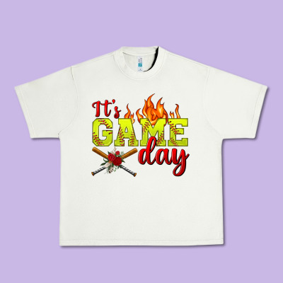 It's Game Day Softball Urban Heavy Tee Designed By Bundleandbundleshop