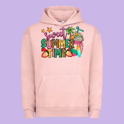 Sweet Summer Time Iced Coffee Urban Hoodie Designed By Jasminsmagicworld