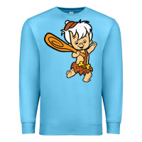 Ocean Blue bamm bamm Premium Sweatshirt - DesigneFamous