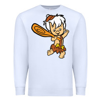 White bamm bamm Premium Sweatshirt - DesigneFamous