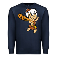 Navy bamm bamm Premium Sweatshirt - DesigneFamous