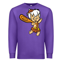 Purple bamm bamm Premium Sweatshirt - DesigneFamous