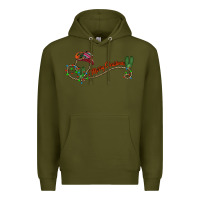 Army Green merry christmas western Premium Hoodie - CowhideDigitalArt