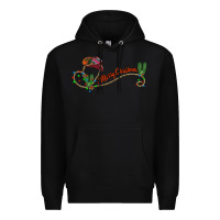 Black merry christmas western Premium Hoodie - CowhideDigitalArt