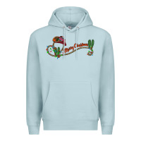 Blue Mist merry christmas western Premium Hoodie - CowhideDigitalArt